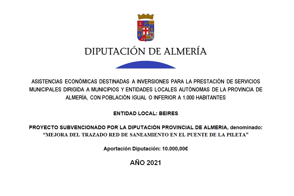 INVERSIONES DIPUTACIÓN DE ALMERÍA